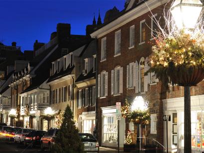Princeton city at night